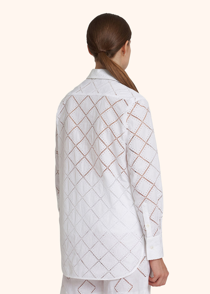 Kiton white shirt for woman, made of cotton - 3