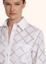 Kiton white shirt for woman, made of cotton - 4