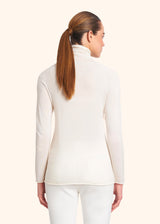 Kiton white jersey for woman, made of cashmere - 3