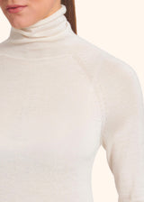 Kiton white jersey for woman, made of cashmere - 4