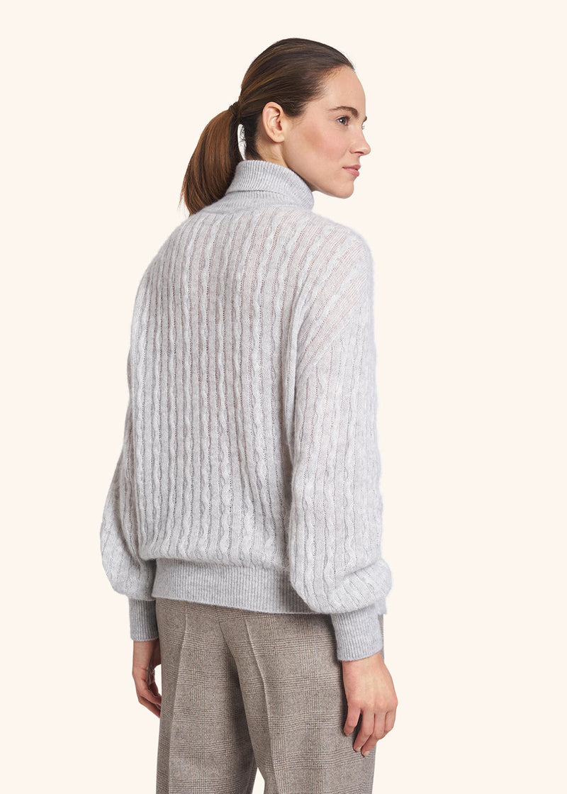 Kiton light grey jersey for woman, made of cashmere - 3