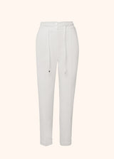 Kiton white trousers for woman, made of cotton