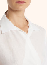 Kiton white dress for woman, made of linen - 4