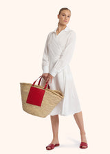 Kiton white dress for woman, made of linen - 5