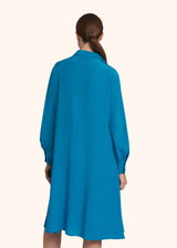 Kiton turquoise dress for woman, made of silk - 3