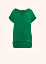 Kiton emerald green shirt for woman, made of silk