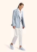 Kiton white shirt for woman, made of linen - 6