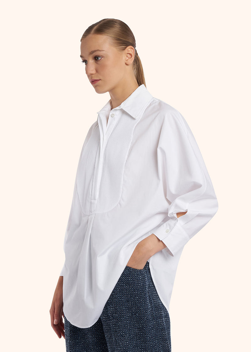 Kiton white shirt for woman, made of cotton - 2