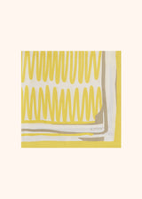 Kiton yellow foulard cm 90x90 for woman, made of silk