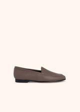 Kiton taupe shoes for woman, made of deerskin