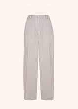 Kiton beige trousers for woman, made of virgin wool