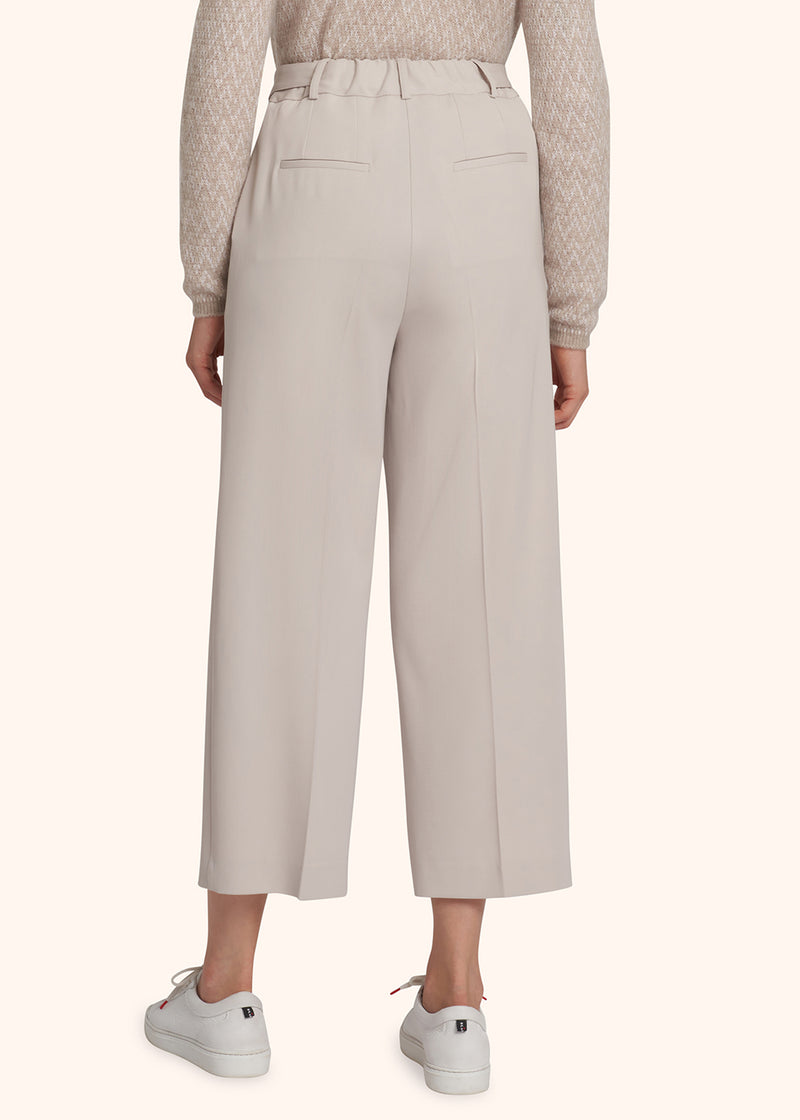 Kiton beige trousers for woman, made of virgin wool - 3