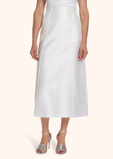 Kiton optical white skirt for woman, made of cotton - 2