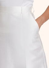 Kiton optical white skirt for woman, made of cotton - 4