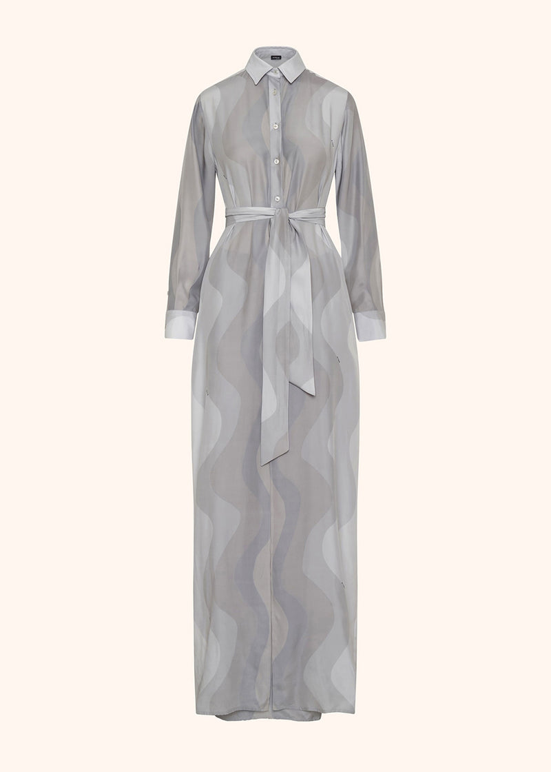 Kiton grey dress for woman, made of silk