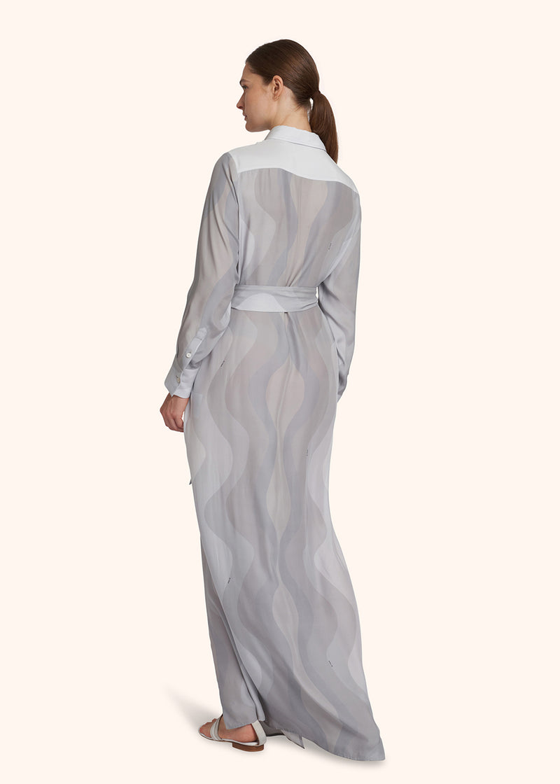 Kiton grey dress for woman, made of silk - 3