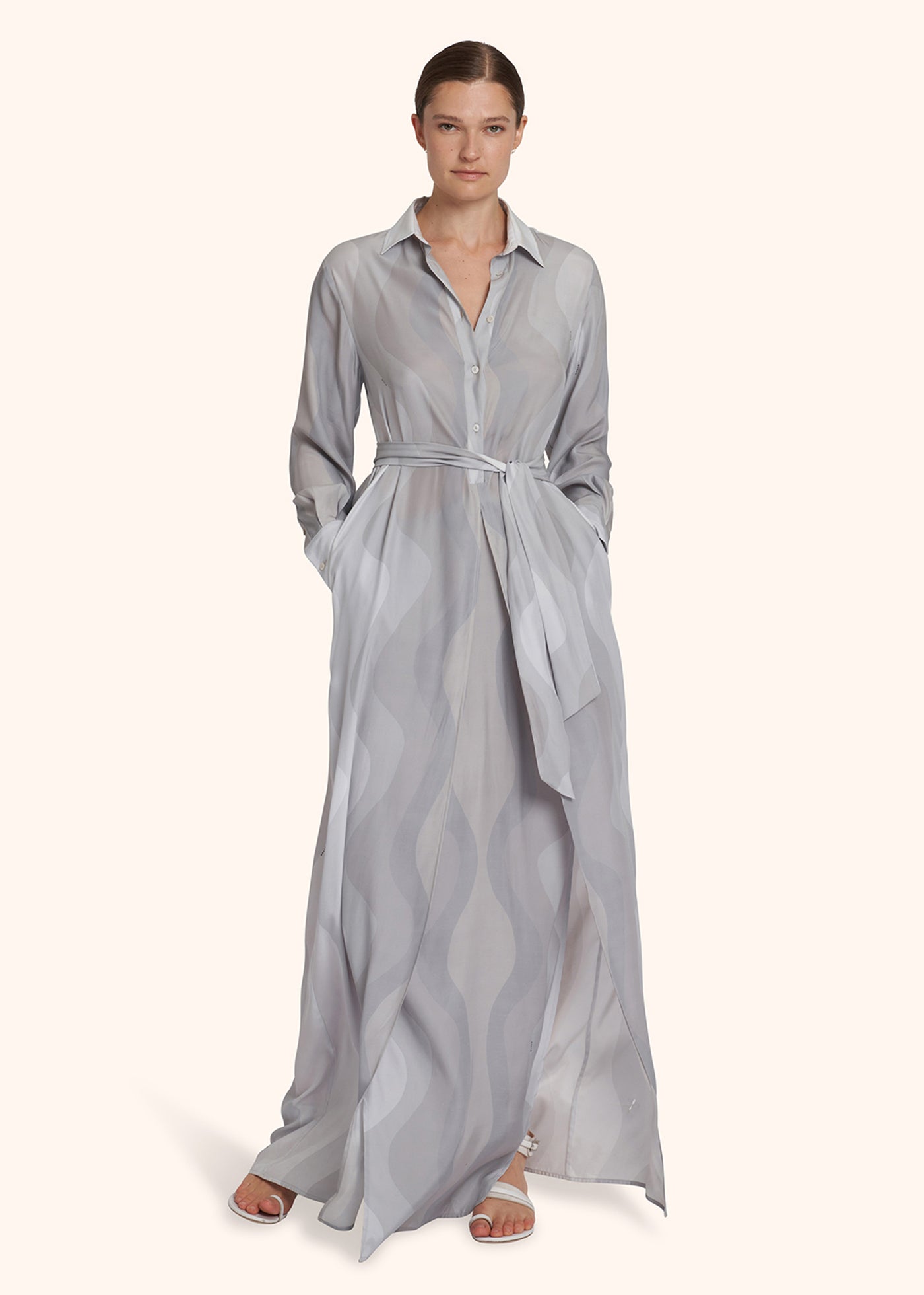 Silk grey dress hotsell