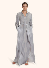 Kiton grey dress for woman, made of silk - 5