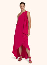Kiton fuchsia dress for woman, made of silk - 2