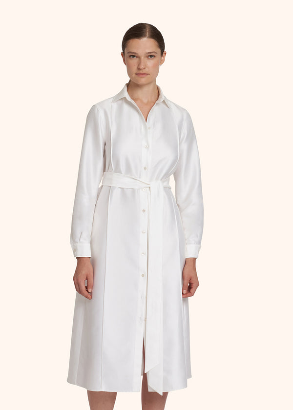 Kiton optical white dress for woman, made of cotton - 2