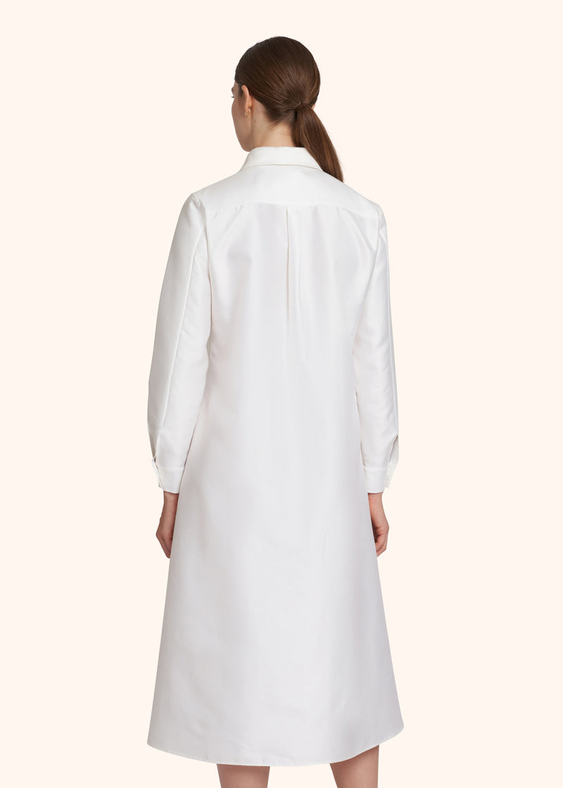 Kiton optical white dress for woman, made of cotton - 3