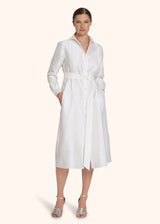 Kiton optical white dress for woman, made of cotton - 5