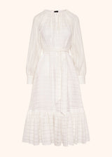 Kiton white dress for woman, made of cotton