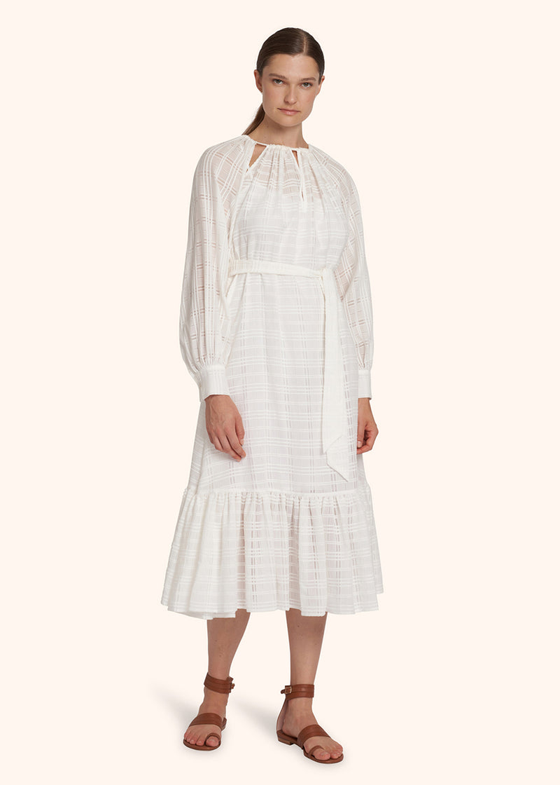 Kiton white dress for woman, made of cotton - 5