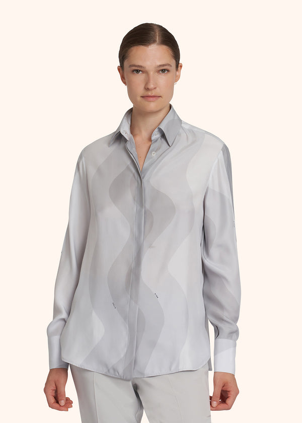 Kiton grey shirt for woman, made of silk - 2
