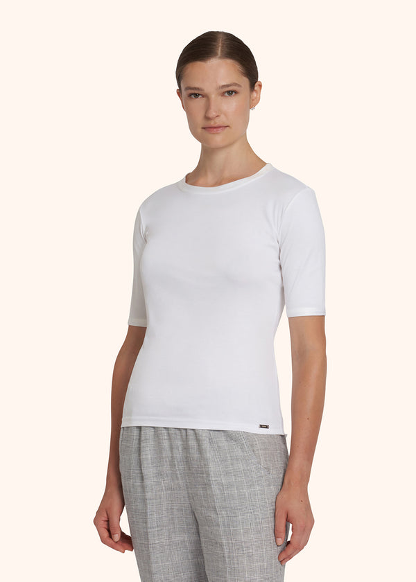 Kiton white shirt for woman, made of cotton - 2