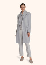 Kiton grey single-breasted coat for woman, made of cashmere - 5
