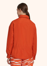 Kiton orange coat for woman, made of polyester - 3
