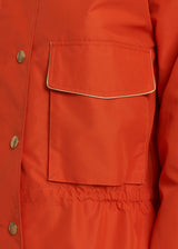 Kiton orange coat for woman, made of polyester - 4