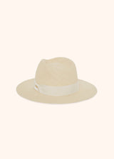 Kiton white hat for woman, made of straw - 2