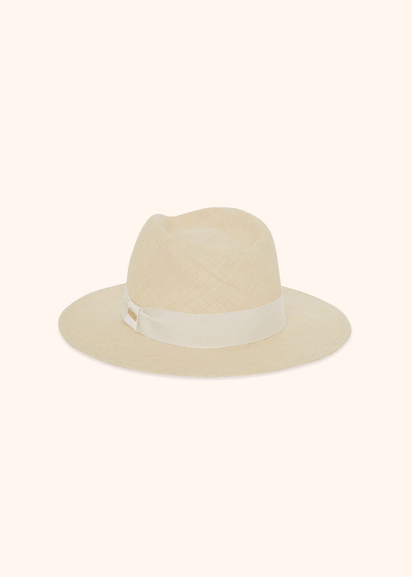 Kiton white hat for woman, made of straw - 2