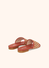 Kiton brown sandal for woman, made of viscose - 3