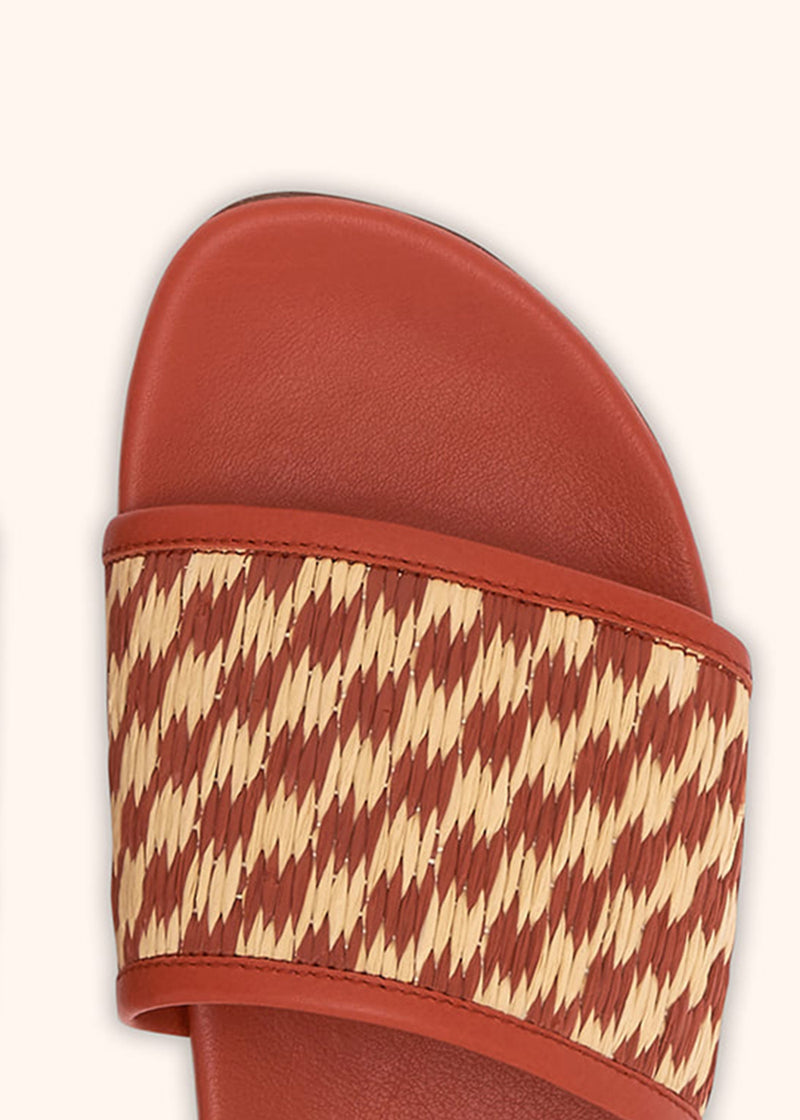 Kiton brown sandal for woman, made of viscose - 4