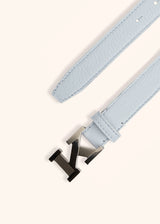 Kiton celestial blue belt for woman, made of deerskin - 3