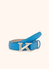 Kiton turquoise belt for woman, made of deerskin