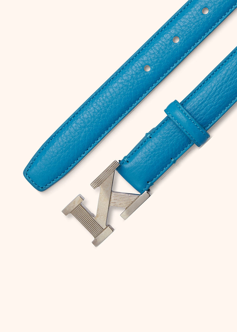 Kiton turquoise belt for woman, made of deerskin - 3
