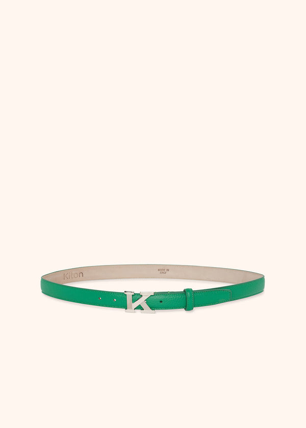 Kiton green belt for woman, made of deerskin - 2