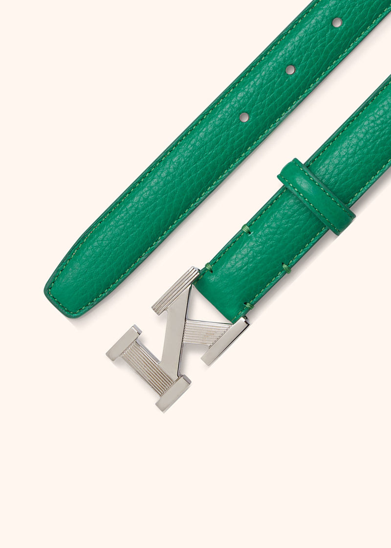 Kiton green belt for woman, made of deerskin - 3
