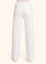 Kiton dirty white jns trousers for woman, made of cotton - 3