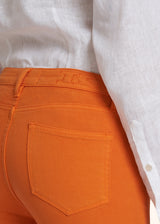 Kiton orange jns trousers for woman, made of cotton - 4
