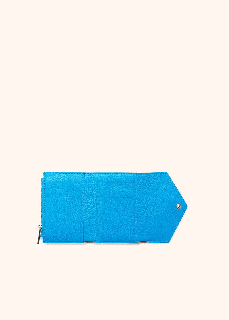 Kiton turquoise wallet for woman, made of deerskin - 3