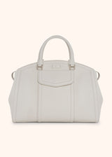 Kiton ivory bag for woman, made of deerskin