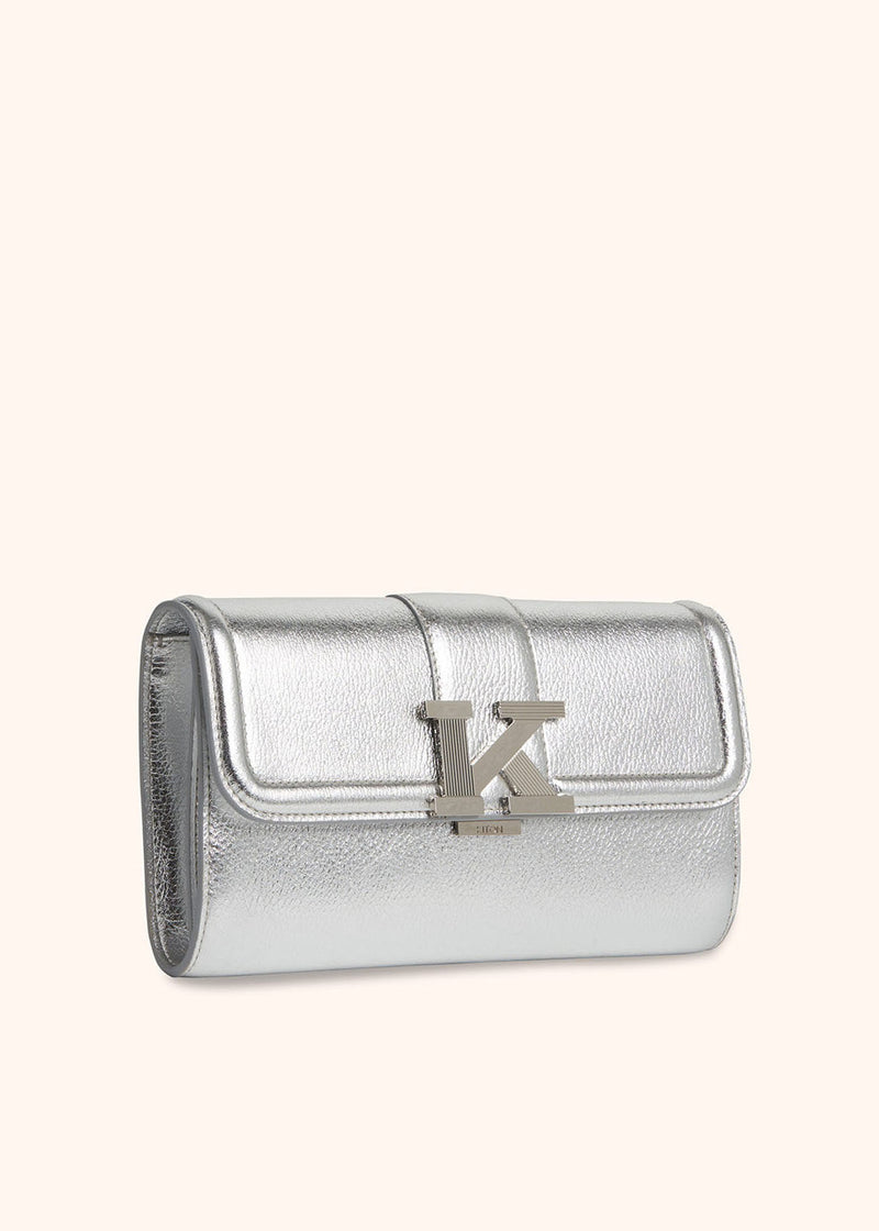 Kiton silver bag for woman, made of lambskin - 3