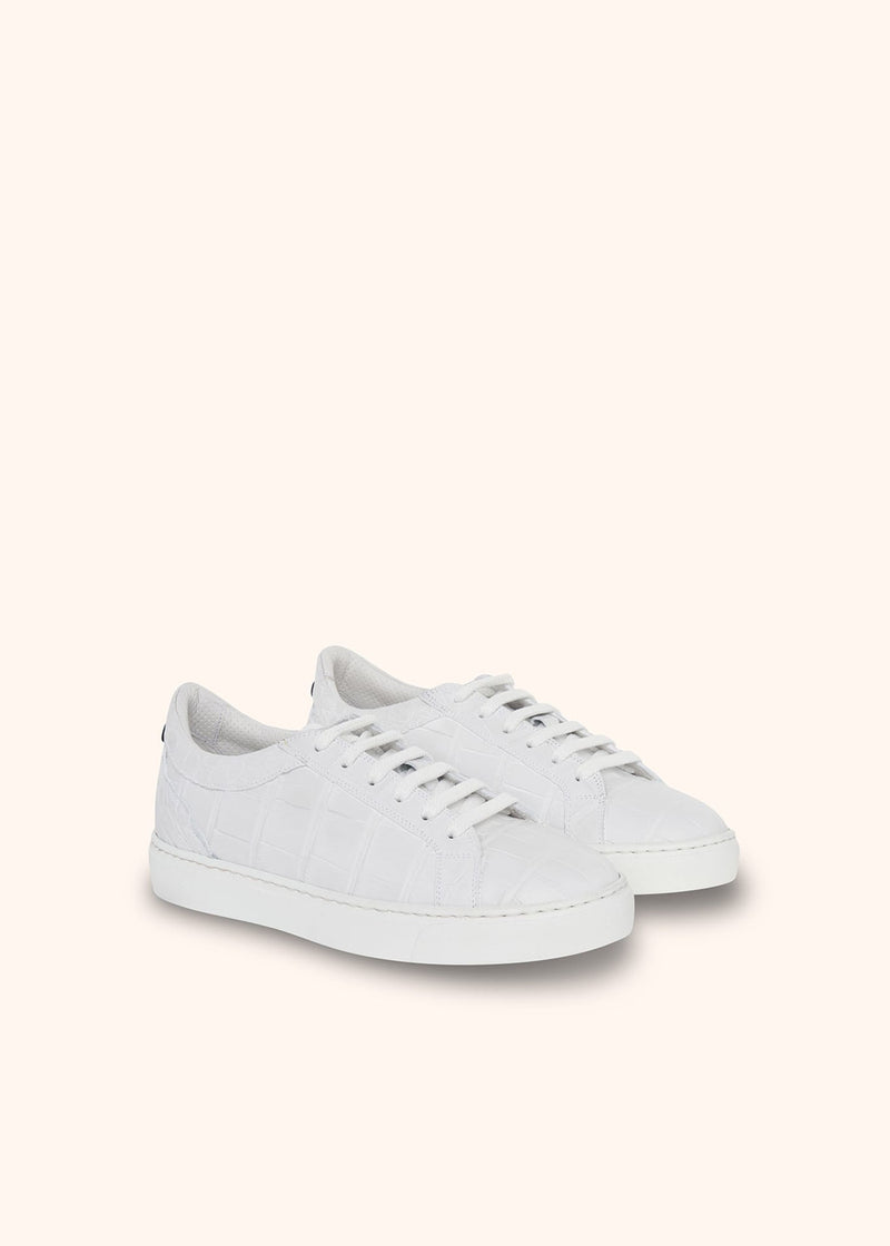 Kiton white shoes for woman, made of crocodile - 2