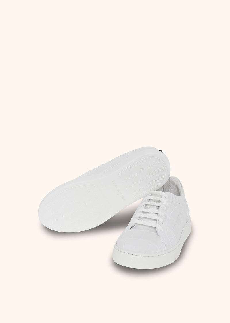 Kiton white shoes for woman, made of crocodile - 3