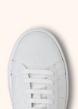 Kiton white shoes for woman, made of crocodile - 4